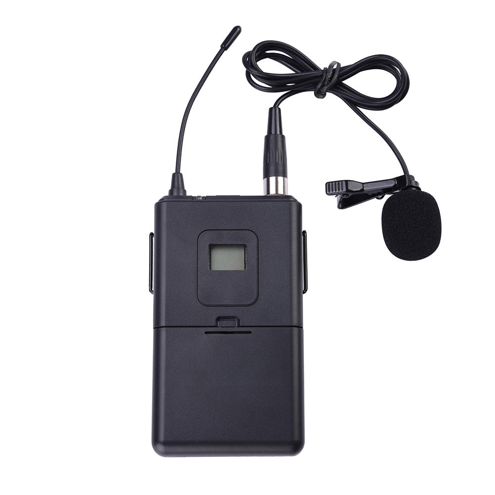 Yescom Pro 4 Channel 262' Wireless UHF Microphone System 4 Lapel Mics