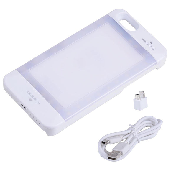 Yescom iPhone 6/6s Battery Extender Case w/ LED & Charger White