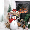 5.6Ft Halloween Skeleton Set - Cowboy & Lighted Witch Cauldron