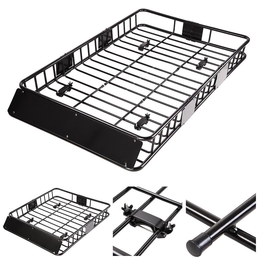 Yescom 64in Car Rooftop Cargo Basket Carrier w/ Extension Universal